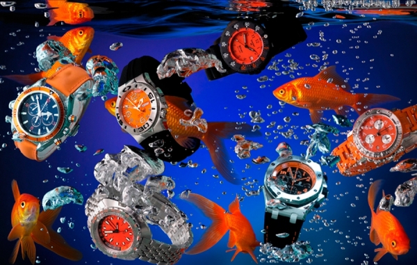Photograph Dennis Pedersen Scuba Watches on One Eyeland